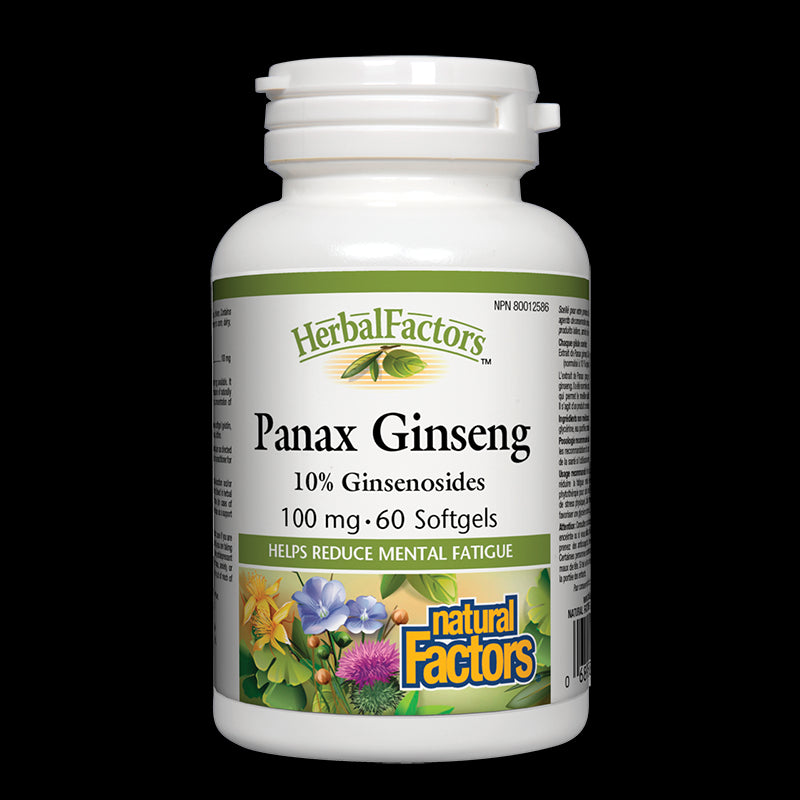 Panax Ginseng/ Женшен корейски 100 mg x 60 софтгел капсули Natural Factors - BadiZdrav.BG