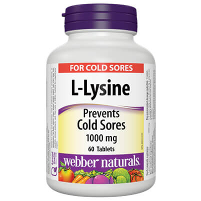 L-Lysine/ Л-Лизин 1000 mg х 60 таблетки Webber Naturals - BadiZdrav.BG