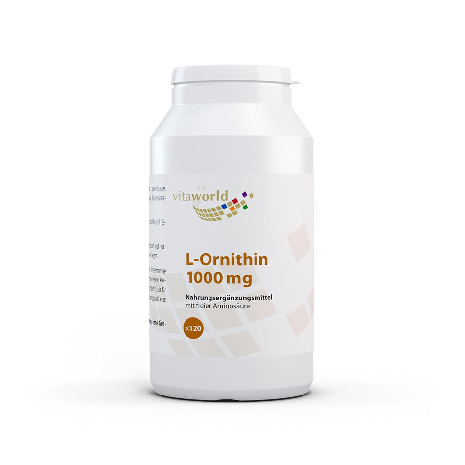 L-Ornithin / Л-Орнитин 1000 mg, 120 таблетки - BadiZdrav.BG