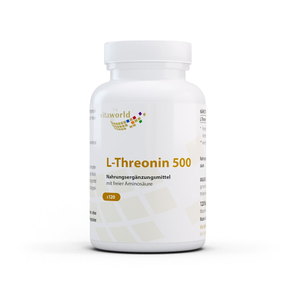 L-Threonin / Л-Треонин 500 mg, 120 капсули - BadiZdrav.BG