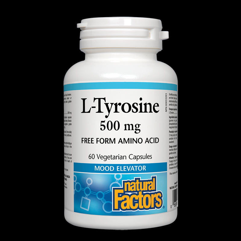 L-Tyrosine/ Л-Тирозин 500 mg х 60 капсули Natural Factors