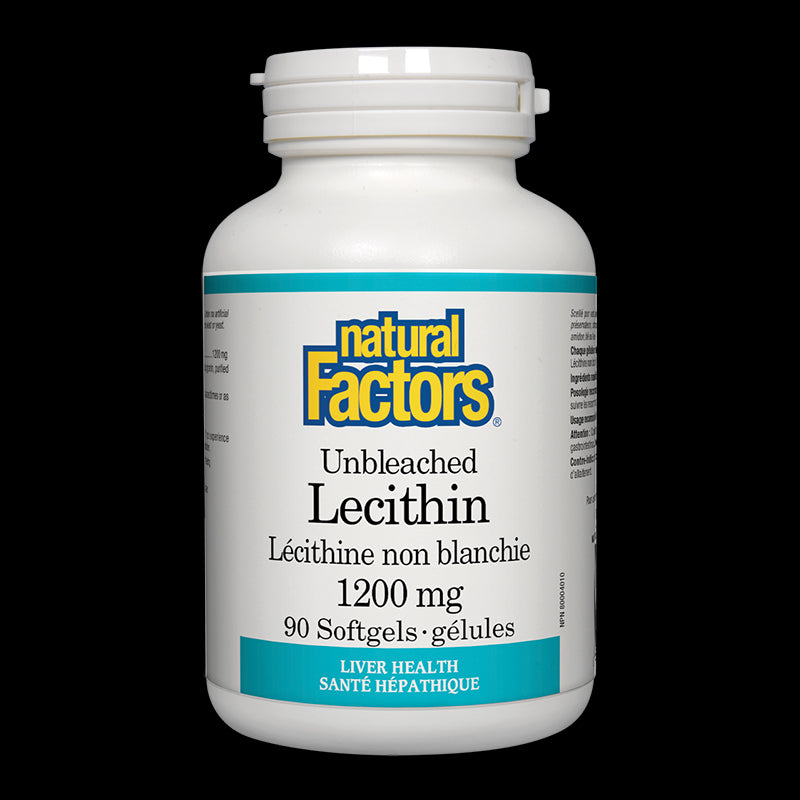 Лецитин неизбелен - Lecithin 1200 mg, 90 софтгел капсули Natural Factors - BadiZdrav.BG