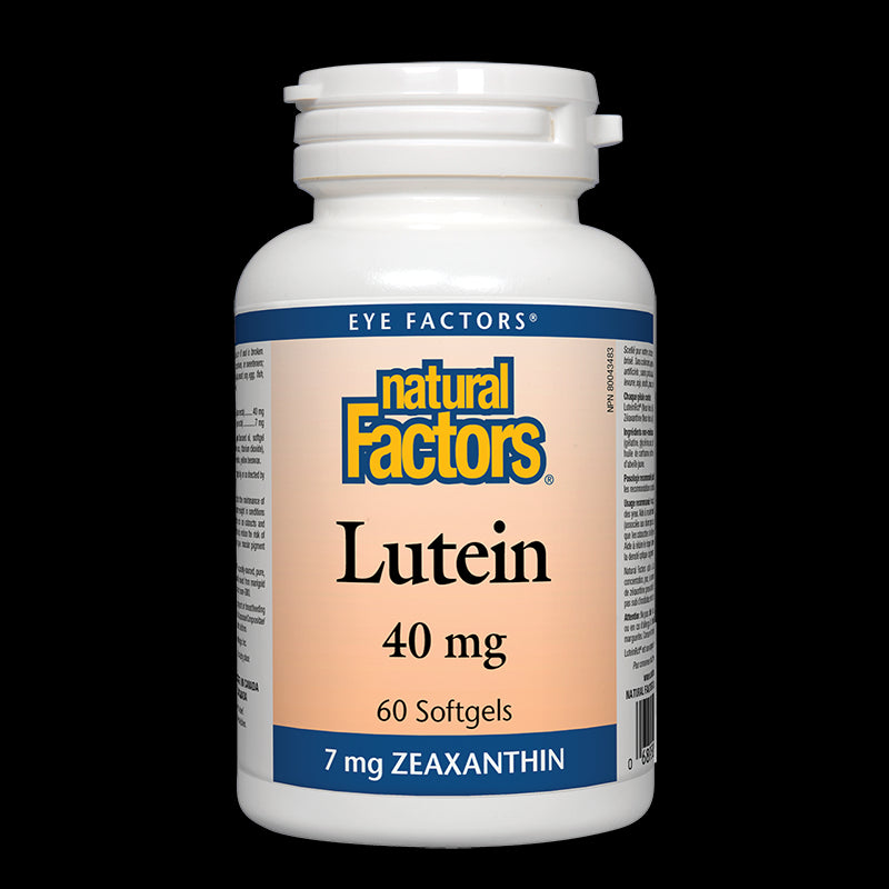 Lutein/ Лутеин 40 mg + Зеаксантин х 60 софтгел капсули Natural Factors - BadiZdrav.BG