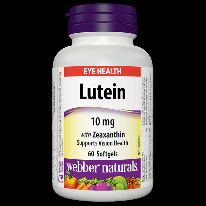 Lutein with Zeaxanthin / Лутеин и зеаксантин 10 mg, 60 софтгел капсули - BadiZdrav.BG