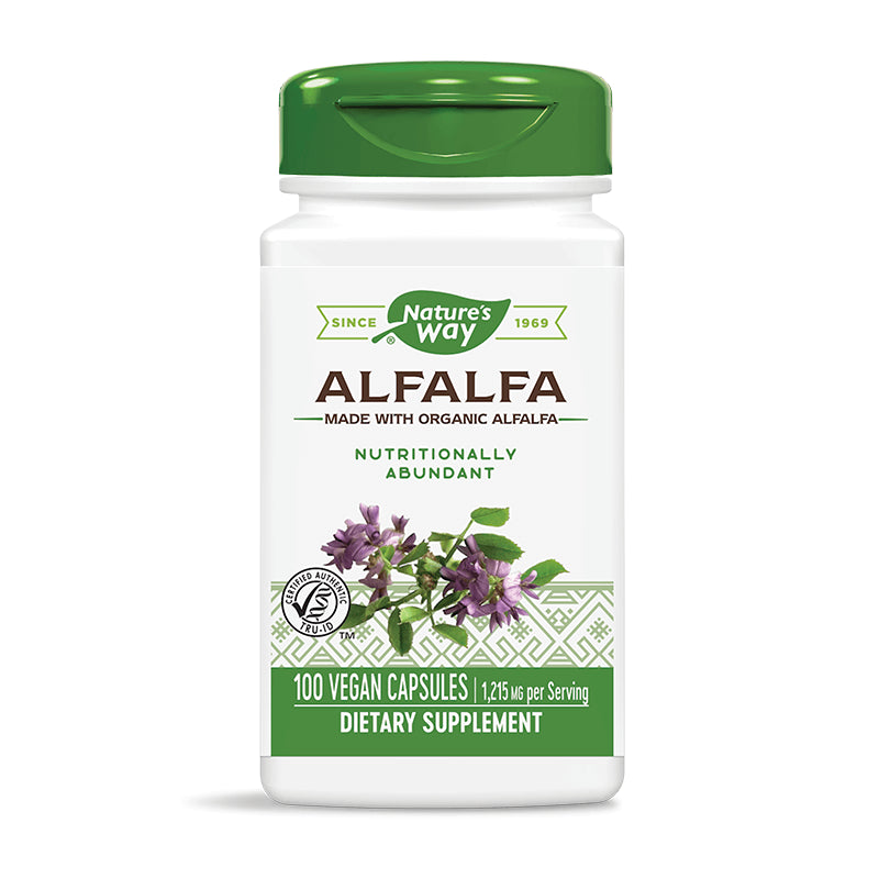 Alfalfa, Люцерна 405 mg х 100 капсули Nature’s Way - BadiZdrav.BG