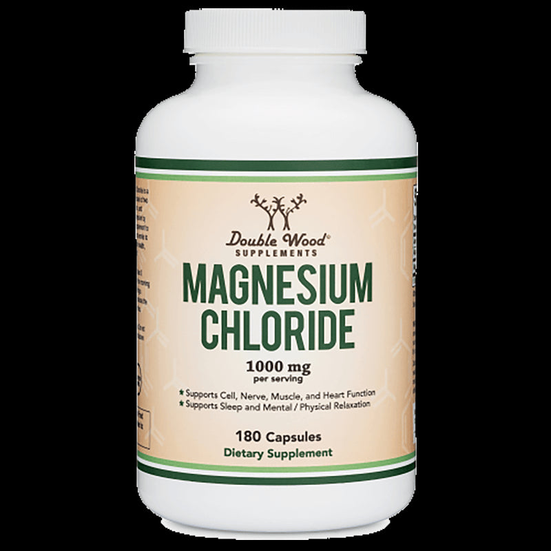 Magnesium chloride/ Магнезий (хлорид), 180 капсули Double Wood - BadiZdrav.BG