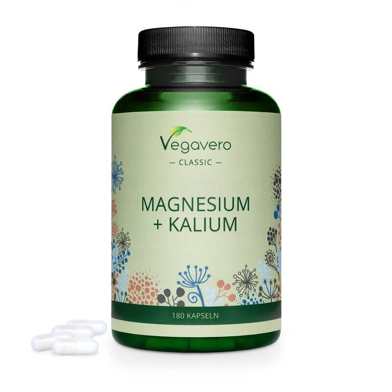 Magnesium + Kalium/ Магнезий + Калий, 180 капсули, 100% Vegan Vegavero - BadiZdrav.BG