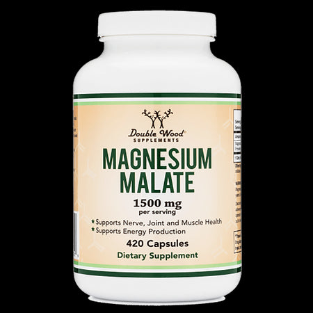 Magnesium malate/ Магнезий малат, 420 капсули Double Wood - BadiZdrav.BG