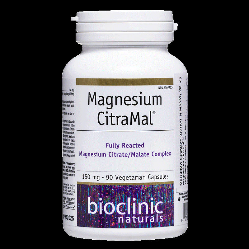 Magnesium CitraMal™/ Магнезий (цитрат и малат) 150 mg x 90 капсули Natural Factors - BadiZdrav.BG