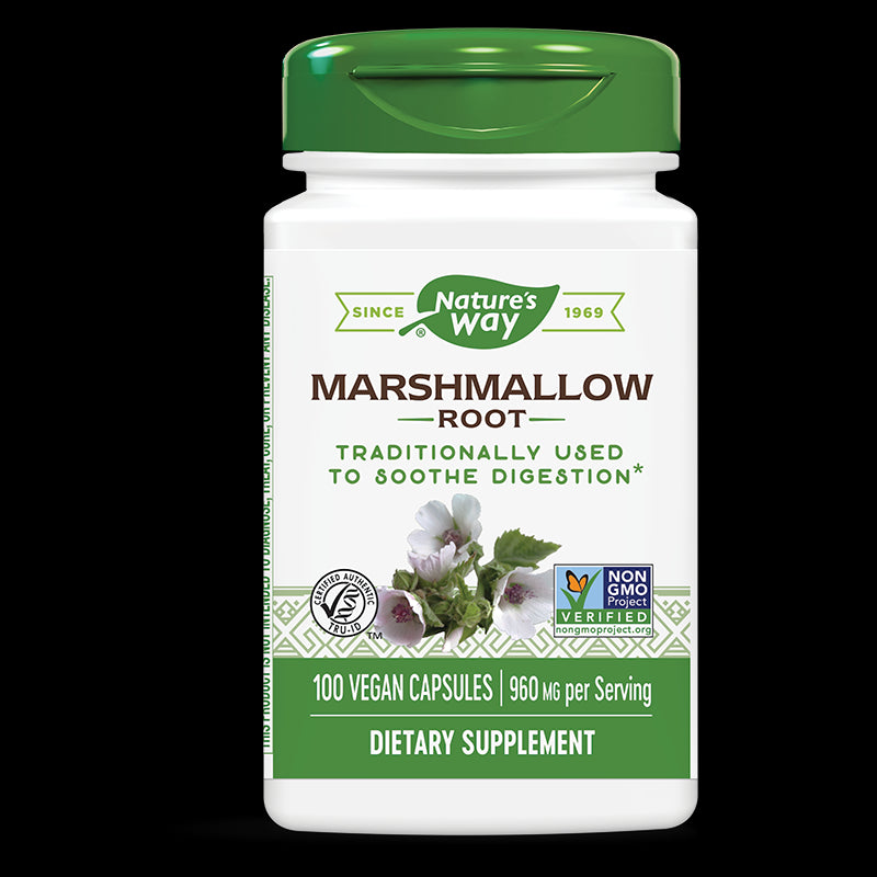 Marshmallow Root/ Бяла ружа (корен) 480 mg x 100 капсули Nature’s Way - BadiZdrav.BG