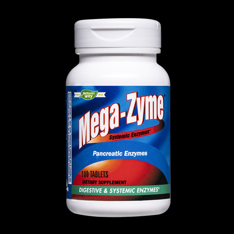 Mega-Zyme Pancreatic Enzymes - Панкреатични ензими, 100 таблетки Nature’s Way - BadiZdrav.BG