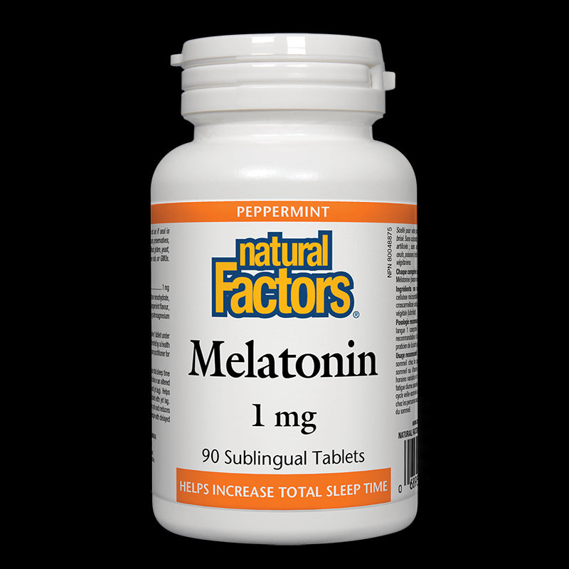 Melatonin/ Мелатонин 1 mg x 90 сублингвални таблетки Natural Factors - BadiZdrav.BG