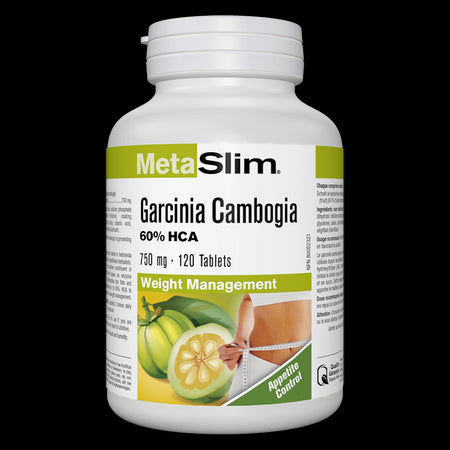 Metaslim® Garcinia Cambogia - Гарциния Камбоджа – за регулиране на теглото, 750 mg, 120 таблетки Webber Naturals - BadiZdrav.BG