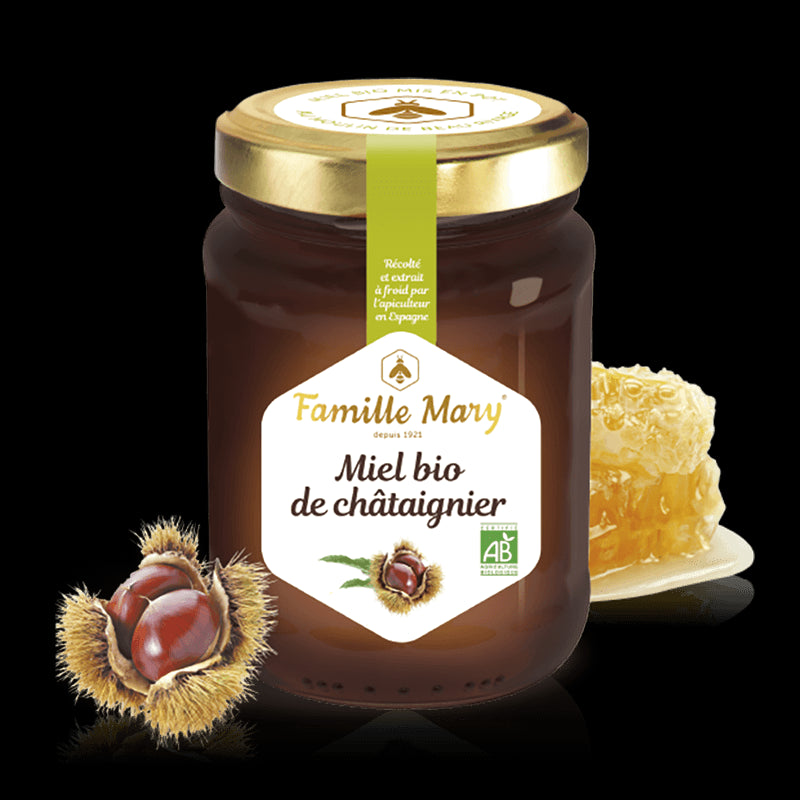 Miel bio de châtaignier/ Био пчелен мед от ядлив кестен, 230 g Famille Mary - BadiZdrav.BG