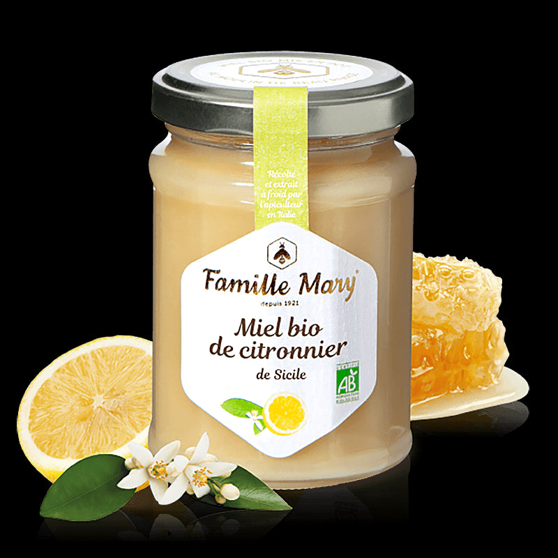 Био пчелен мед от лимоново дърво - Miel bio de citronnier de Sicile, 230 g - BadiZdrav.BG