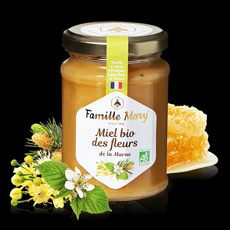 Miel bio des fleurs de la Marne/ Био пчелен цветен мед, 230 g Famille Mary - BadiZdrav.BG