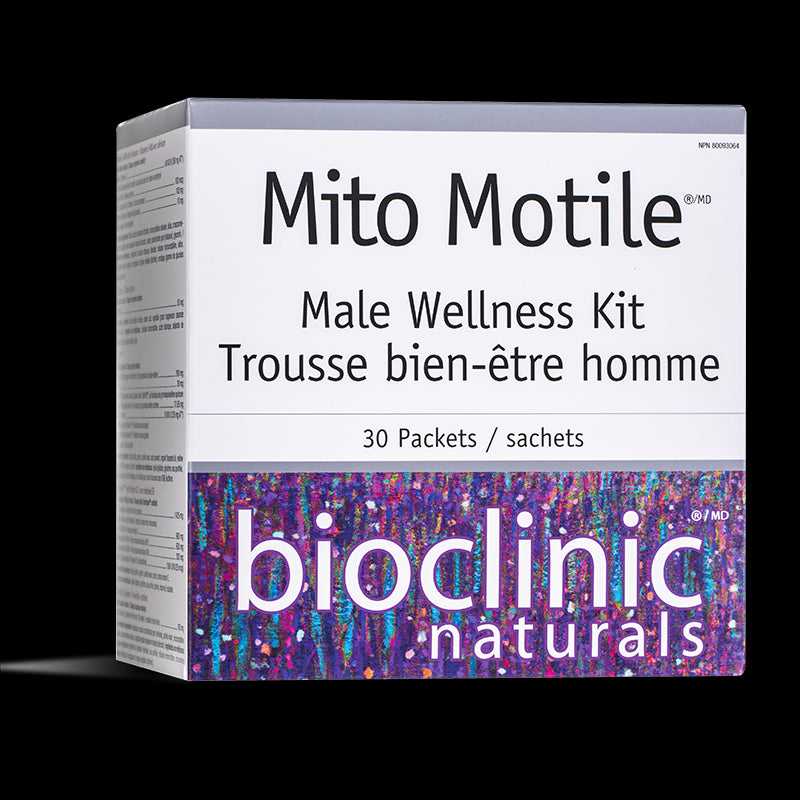 Mito Motile™ Male Wellness Kit - Фертилитет формула за мъже, 30 пакетчета Natural Factors - BadiZdrav.BG