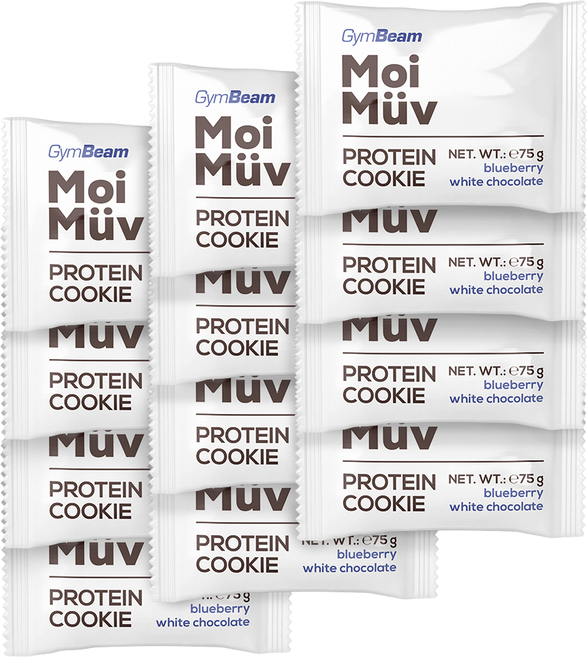 MoiMüv Protein Cookie - Бял шоколад с боровинка