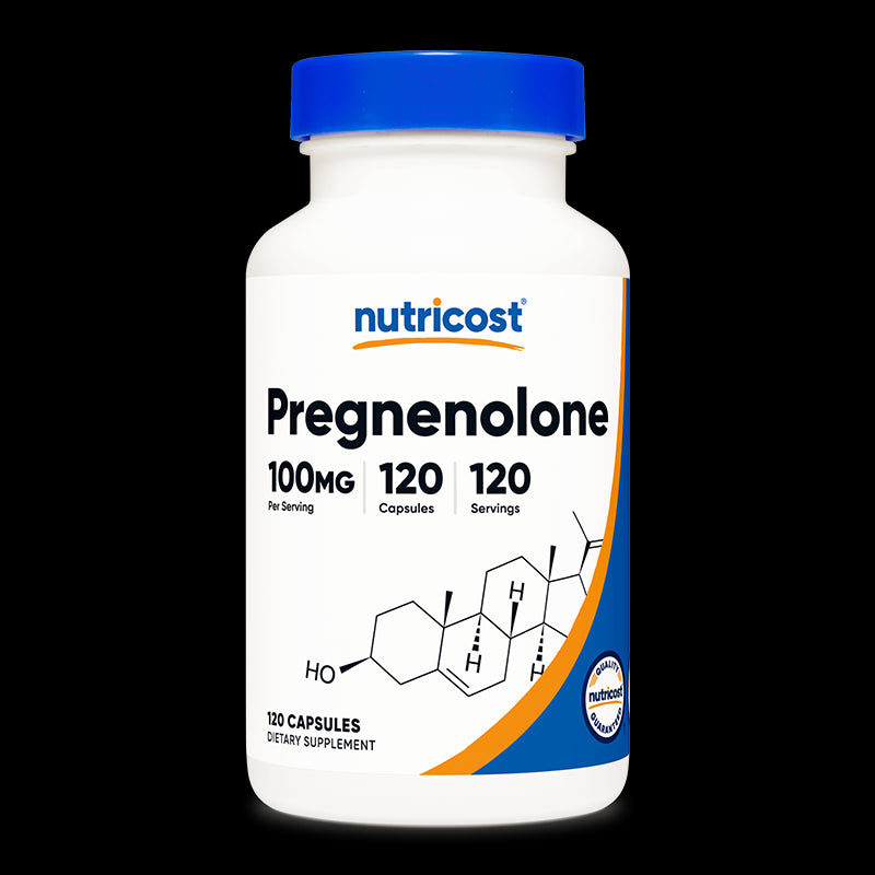 Мозъчна функция - Прегненолон (Pregnenolone), 100 mg x 120 капсули Nutricost - BadiZdrav.BG