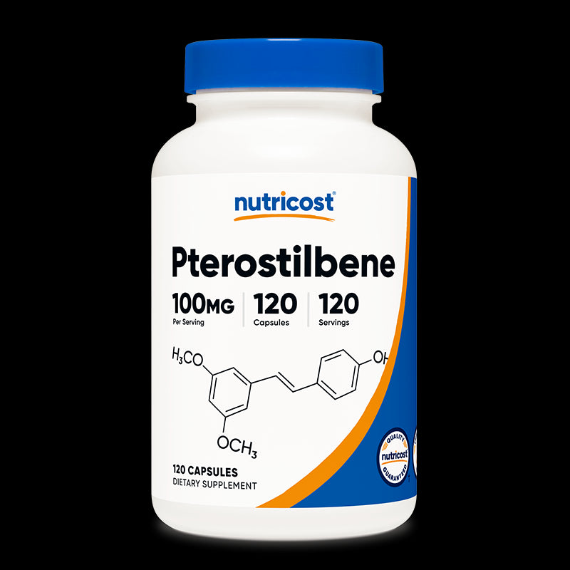 Мозъчна функция - Птеростилбен (Pterostilbene), 100 mg x 120 капсули Nutricost - BadiZdrav.BG