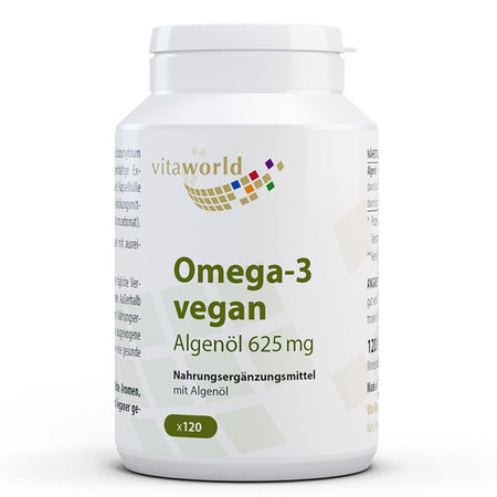 Мозъчна и сърдечна функция - Омега-3 (от водорасли) - веган, 625 mg х 120 капсули