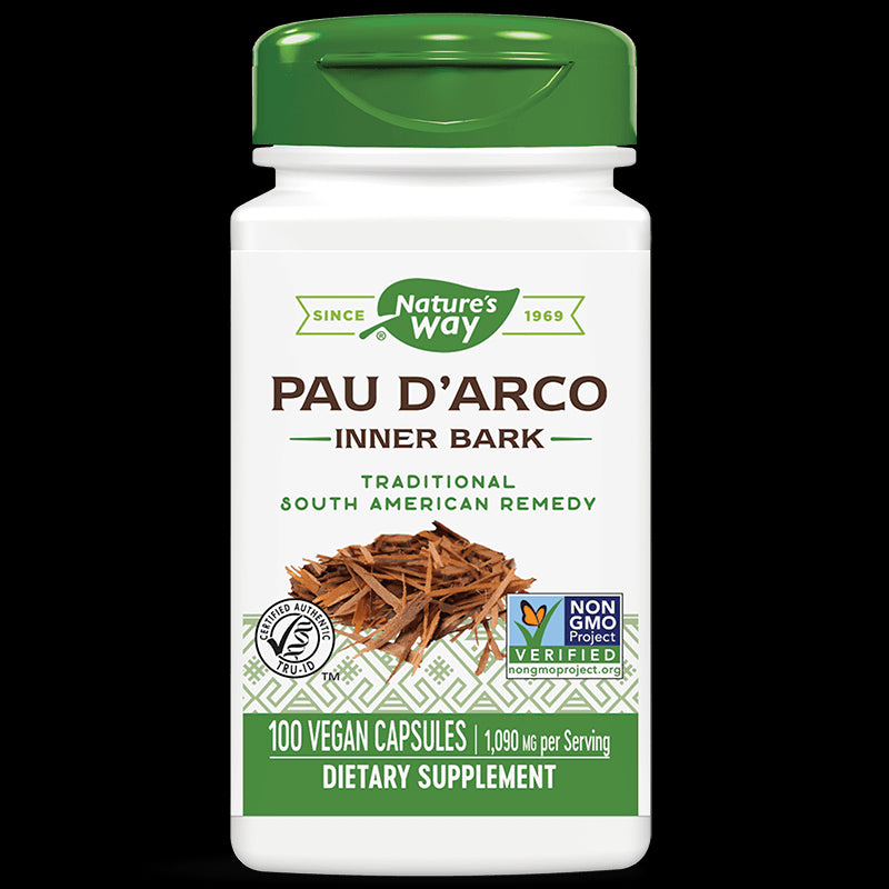 Pau D`Arco Inner Bark/ Мравчено дърво (вътрешна кора) х 100 капсули Nature’s Way - BadiZdrav.BG