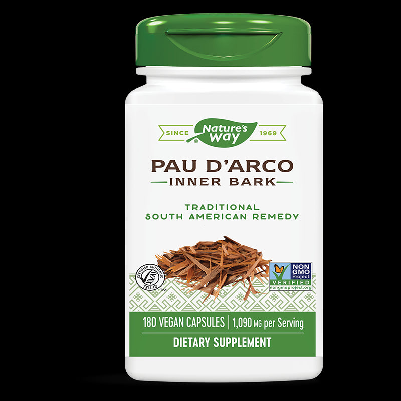 Pau D`Arco Inner Bark/ Мравчено дърво (вътрешна кора) х 180 капсули Nature’s Way - BadiZdrav.BG