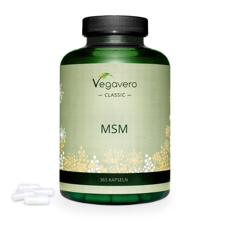 MSM/ МСМ /Метил-сулфонил-метан, 365 капсули, 100% Vegan Vegavero - BadiZdrav.BG
