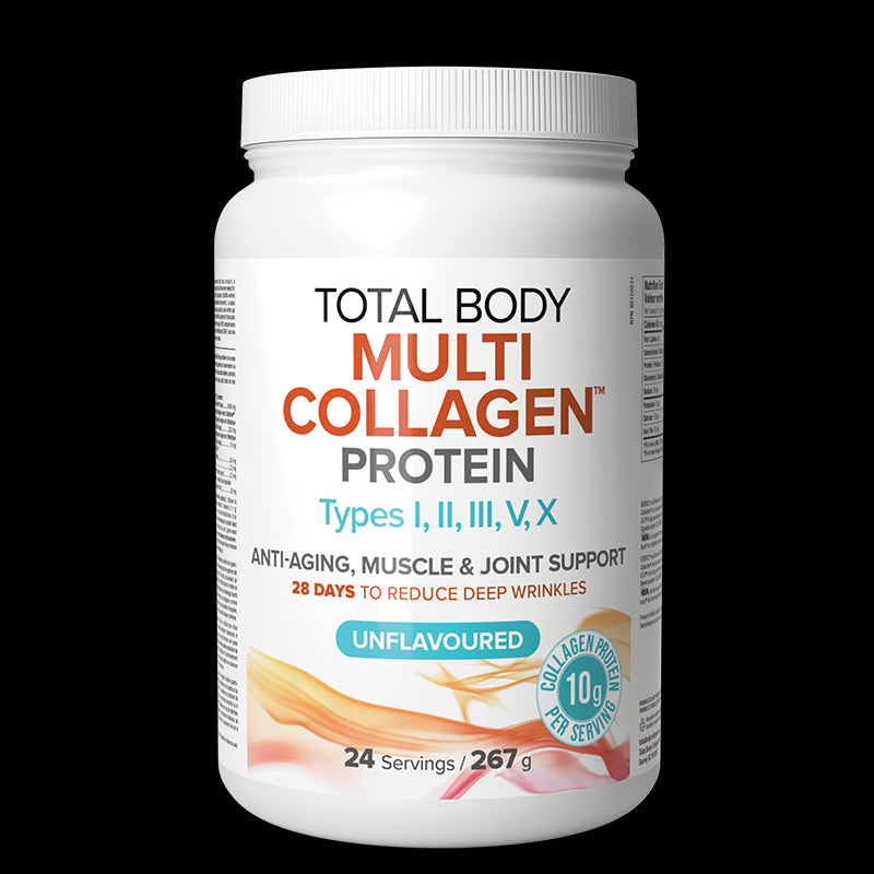 Mулти колаген (говежди, рибешки и пилешки) - Total Body Multi Collagen, 267 g прах  Natural Factors - BadiZdrav.BG