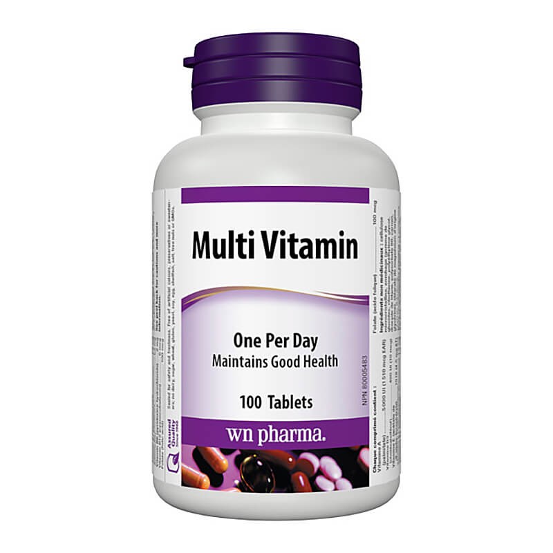 Multi Vitamin – Мултивитамини, 100 таблетки Webber Naturals - BadiZdrav.BG