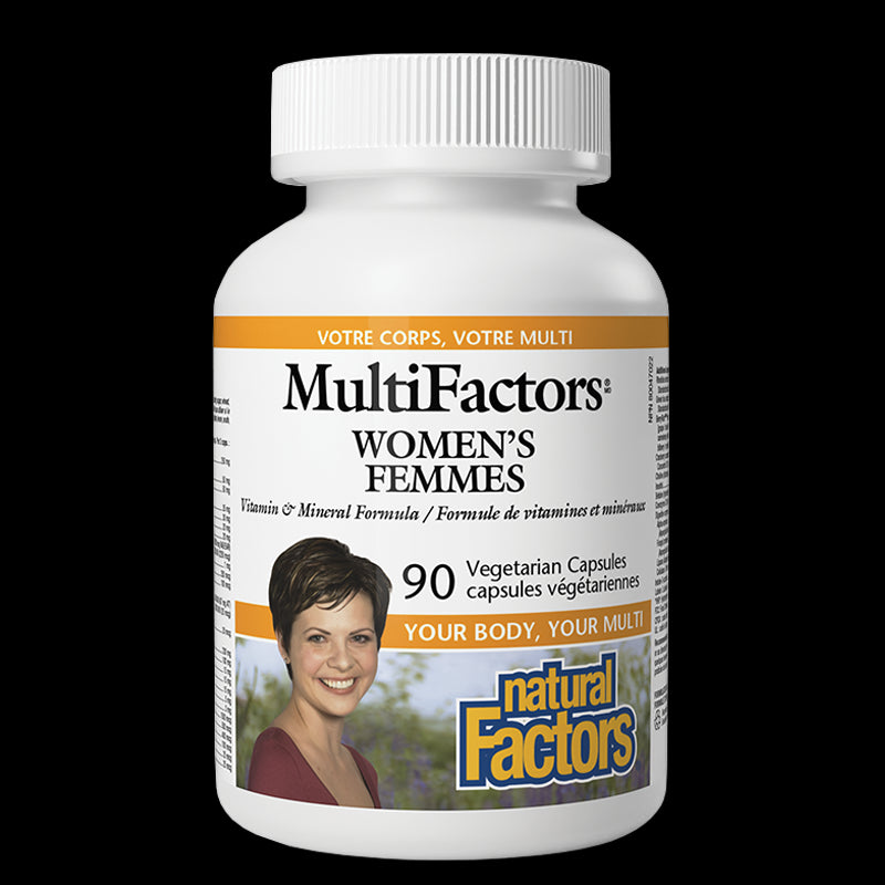 Мултивитамини и Минерали за Жени MultiFactors, 90 V капсули Natural Factors - BadiZdrav.BG