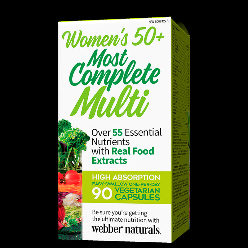 Мултивитамини за Жени 50+ - Women’s Most Complete Multi 50+, 90 V капсули Webber Naturals - BadiZdrav.BG