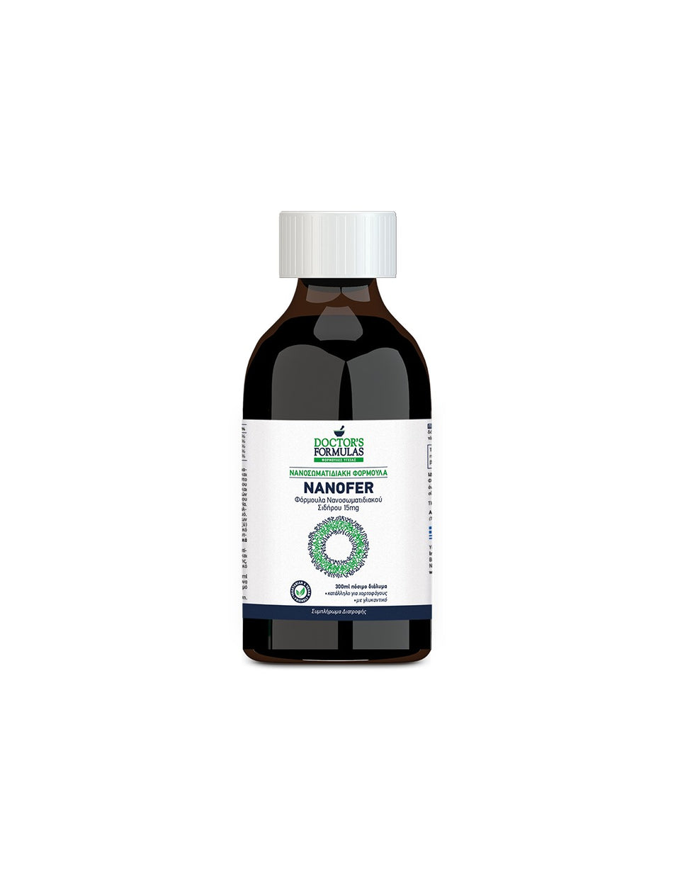 Nanofer Iron formula 15 mg - Нанофер Формула с желязо (наночастици) х 300 ml Doctor’s Formulas - BadiZdrav.BG