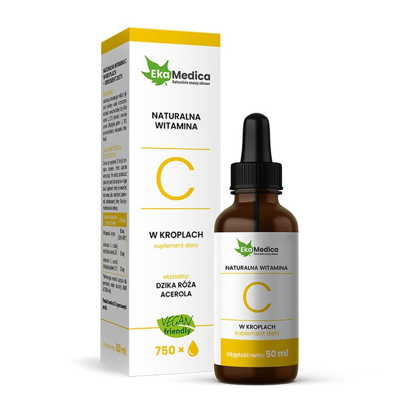 Натурален витамин C 80 mg капки, 50 ml EkaMedica - BadiZdrav.BG