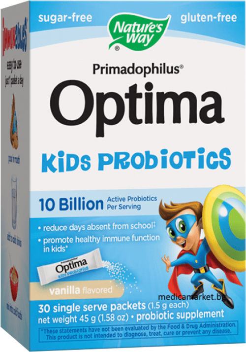 Primadophilus Optima Kids 10 Billion Active Probiotics 172 mg - BadiZdrav.BG