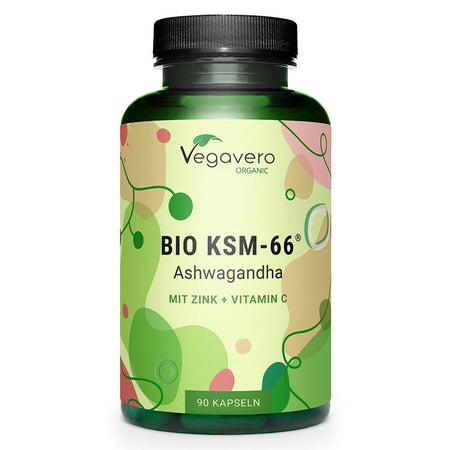 Нервна система - BIO KSM-66 Ашваганда + Цинк и Витамин С, 90 капсули - BadiZdrav.BG