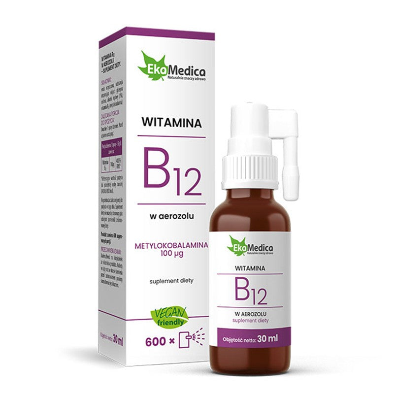 Нервна система и енергия - Витамин В12 спрей, 30 ml EkaMedica - BadiZdrav.BG