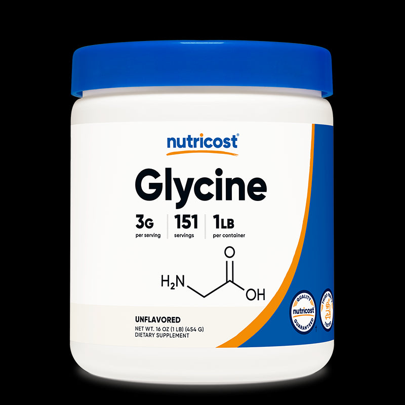 Нервна система и мускулна функция - Глицин, 454 g прах Nutricost
