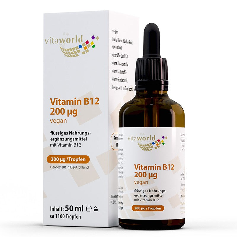 Нервна система - Витамин B12 200 µg, 50 ml капки - BadiZdrav.BG