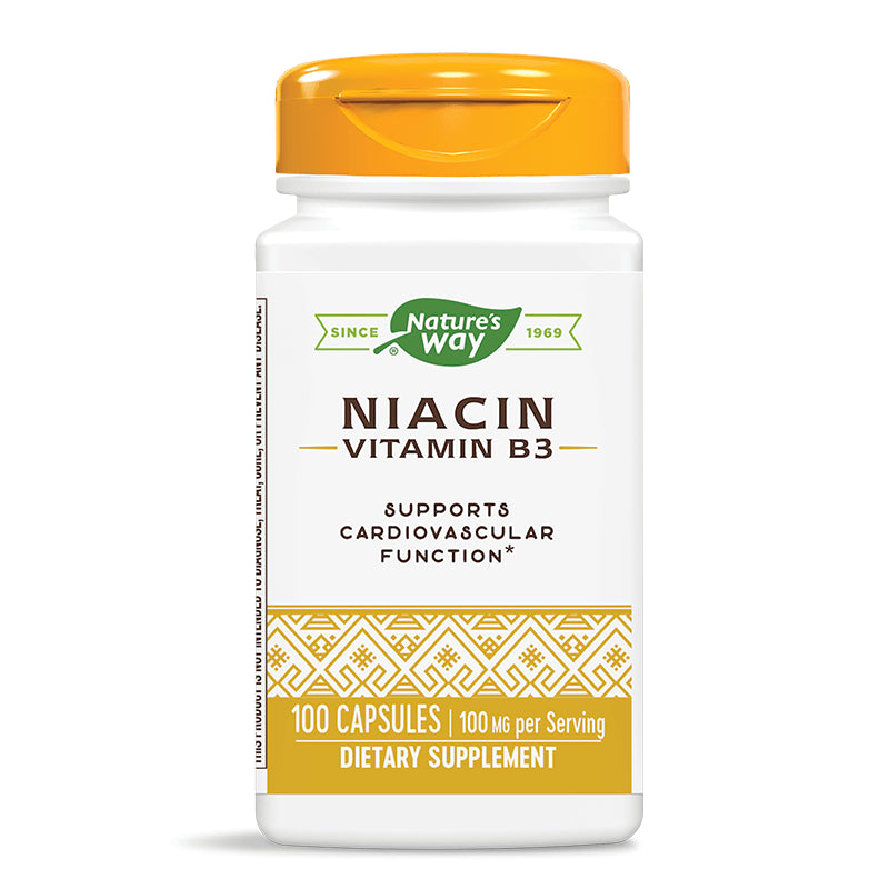 Niacin Vitamin B3/ Ниацин 100 mg х 100 капсули Nature’s Way - BadiZdrav.BG