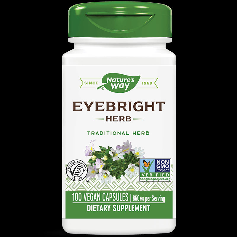Eyebright Herb - Очанка – билка за здрави очи, 430 mg, 100 капсули  Nature’s Way - BadiZdrav.BG