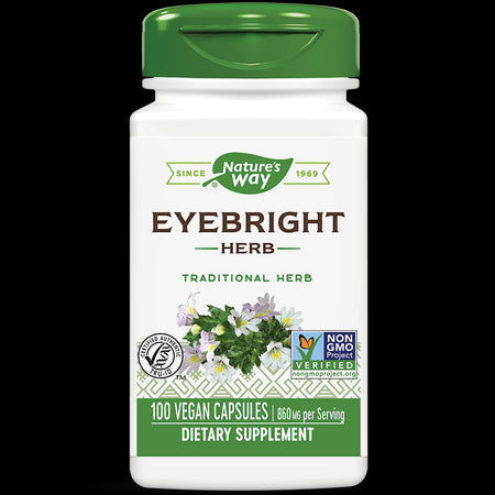 Eyebright Herb - Очанка – билка за здрави очи, 430 mg, 100 капсули  Nature’s Way - BadiZdrav.BG