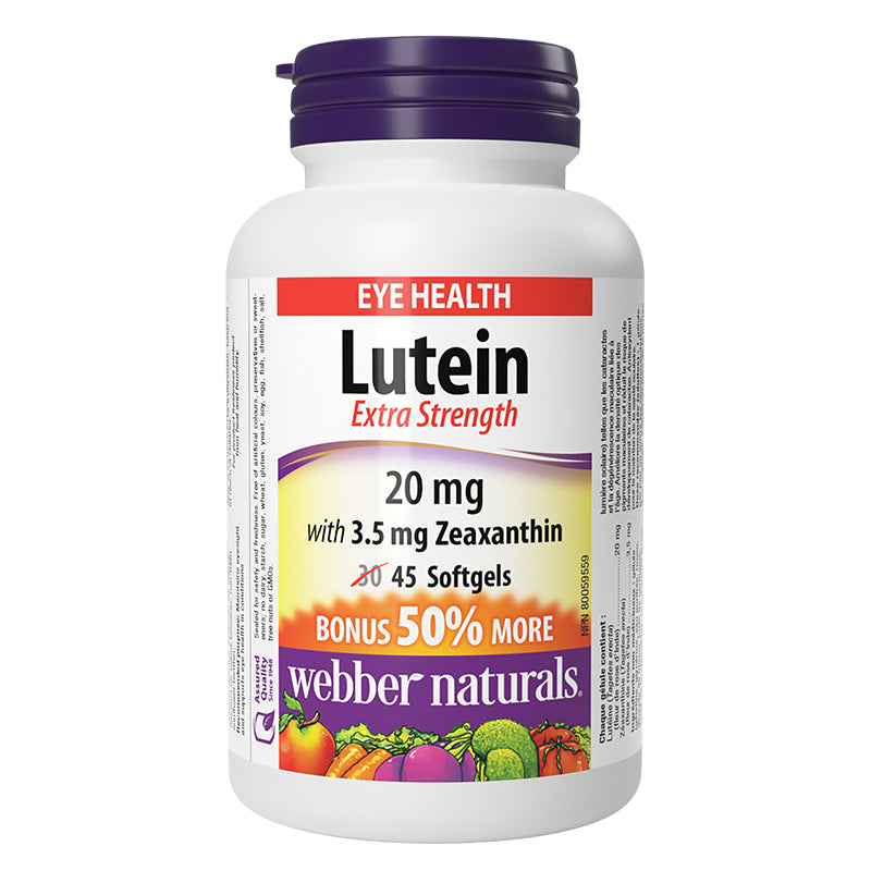 Очно здраве - Лутеин 20 mg + Зеаксантин 3.5 mg, 45 софтгел капсули - BadiZdrav.BG