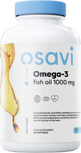 Omega 3 Fish Oil 1000 mg / Lemon Flavor - 
