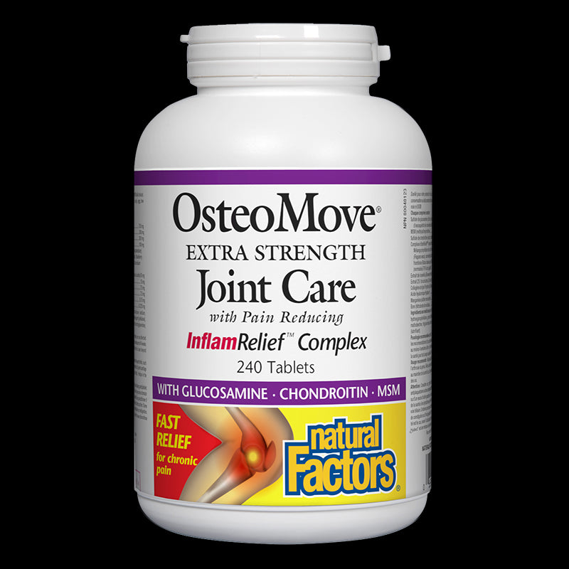 OsteoMove® Joint Care/ ОстеоМуув® Грижа за ставите x 240 таблетки Natural Factors - BadiZdrav.BG