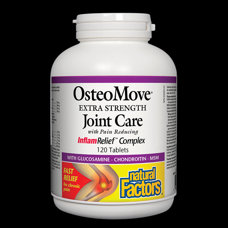 OsteoMove® Joint Care/ ОстеоМуув® Грижа за ставите х 120 таблетки Natural Factors - BadiZdrav.BG