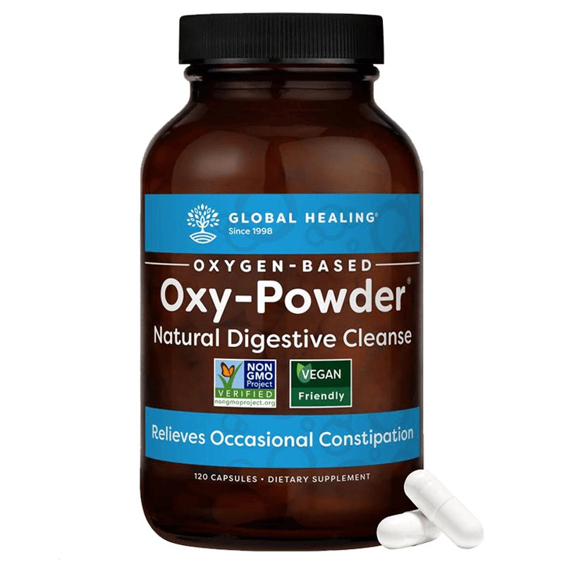 Oxy-Powder Natural Digestive Cleanse - Естествено прочистване на храносмилането, 60 капсули Global Healing - BadiZdrav.BG