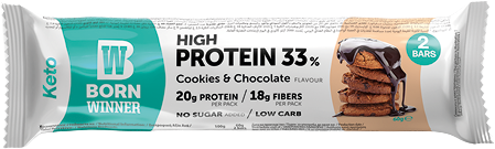 Keto 33% High Protein Bar - Бисквити с шоколад