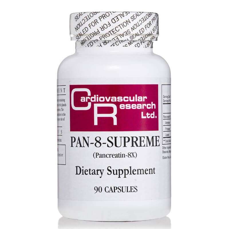 Ензимен комплекс PAN-8-SUPREME - За добро храносмилане и стомашен комфорт, 90 капсули - BadiZdrav.BG