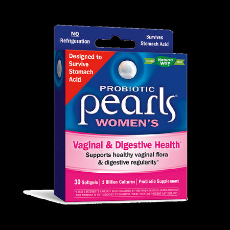 Pearls® Probiotic Women`s/ Пърлс® Пробиотик за жени 1 млрд. активни пробиотиици х 30 софтгел капсули - BadiZdrav.BG
